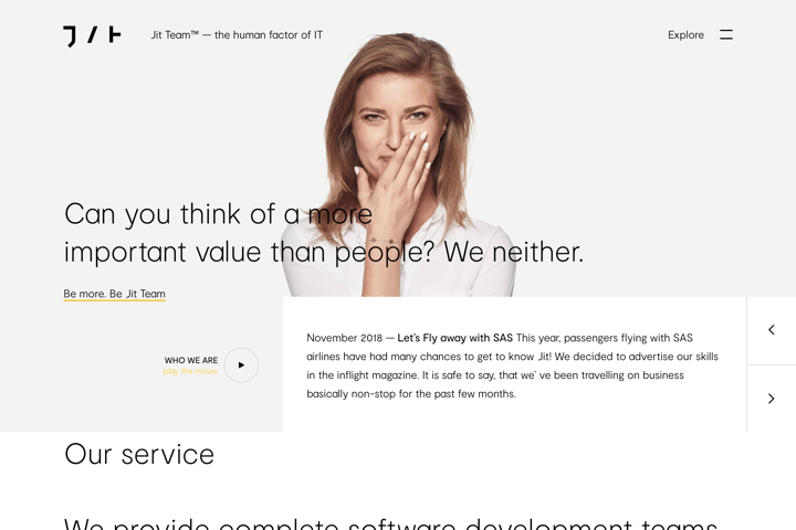 Jit Team website preview